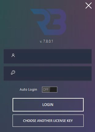 RSLBot 7.8.0.1 sign-in screen with account name and key masked