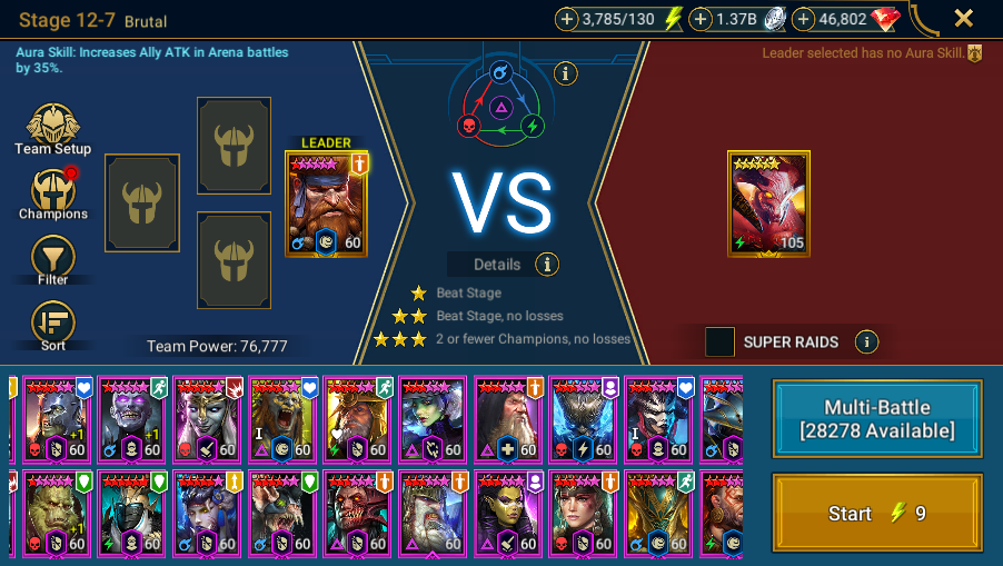 Brimstone Path: Stage 12-7 Brutal preparation, Super Raids unchecked